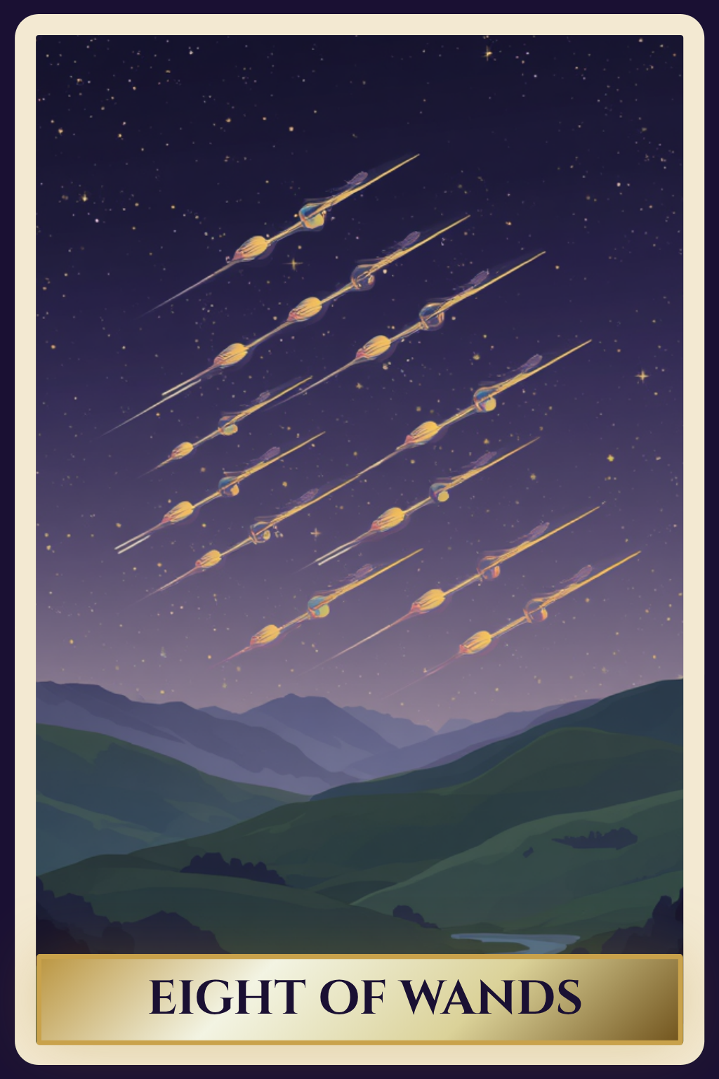 Eight of Wands